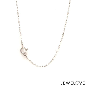 Jewelove™ Chains Japanese Thin Rectangular Links Platinum Chain JL PT CH 1115