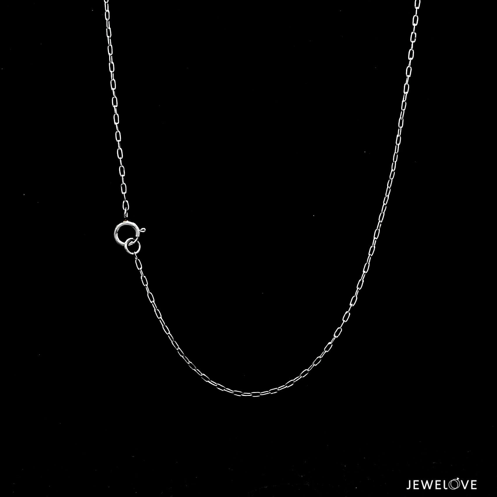 Jewelove™ Chains Japanese Thin Rectangular Links Platinum Chain JL PT CH 1115