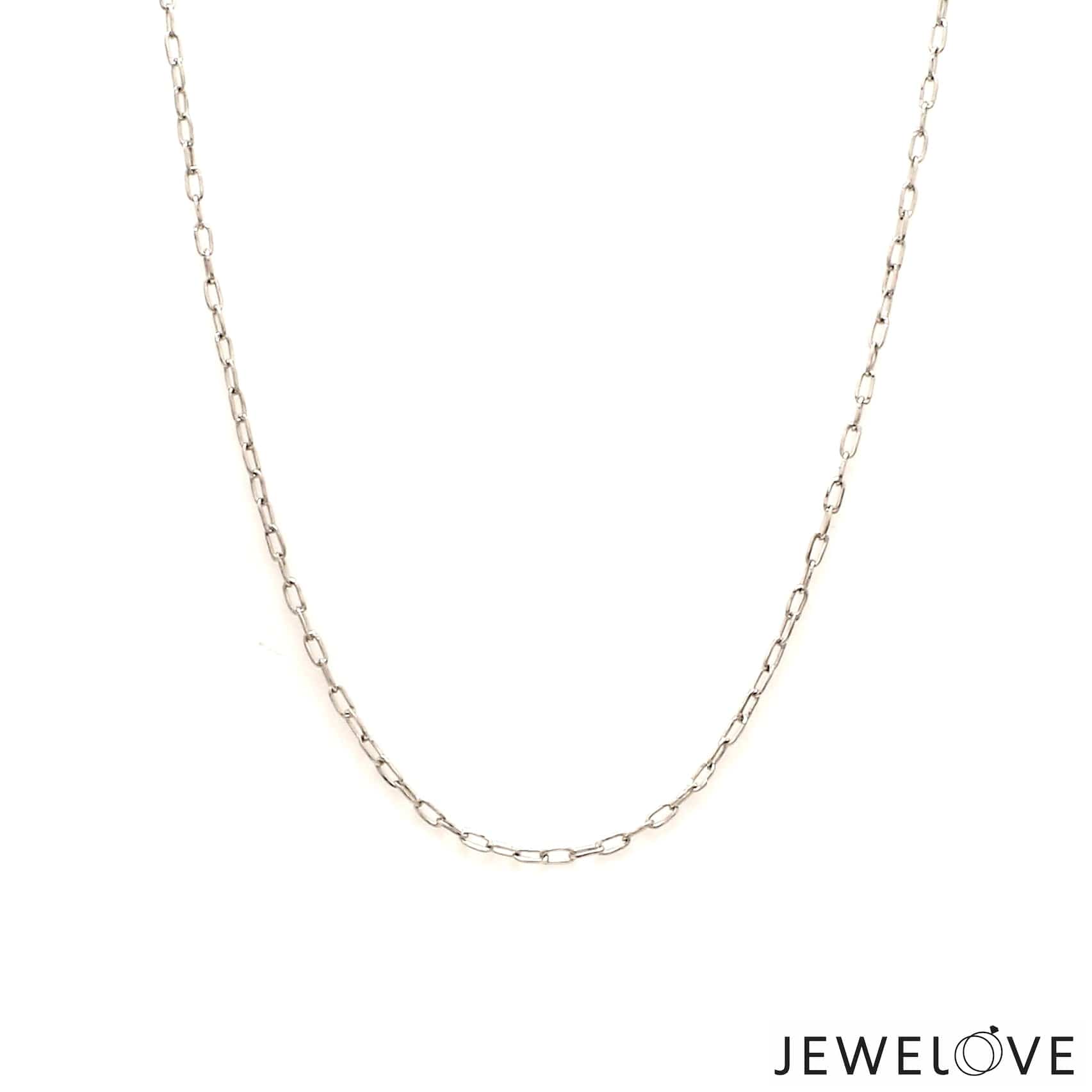 Jewelove™ Chains Japanese Thin Rectangular Links Platinum Chain JL PT CH 1115