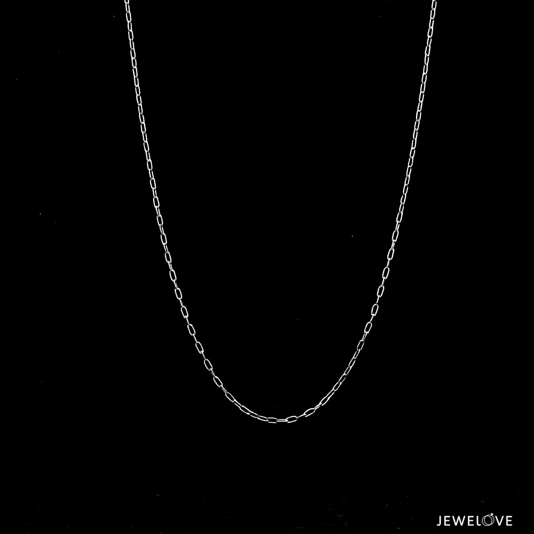 Jewelove™ Chains Japanese Thin Rectangular Links Platinum Chain JL PT CH 1115