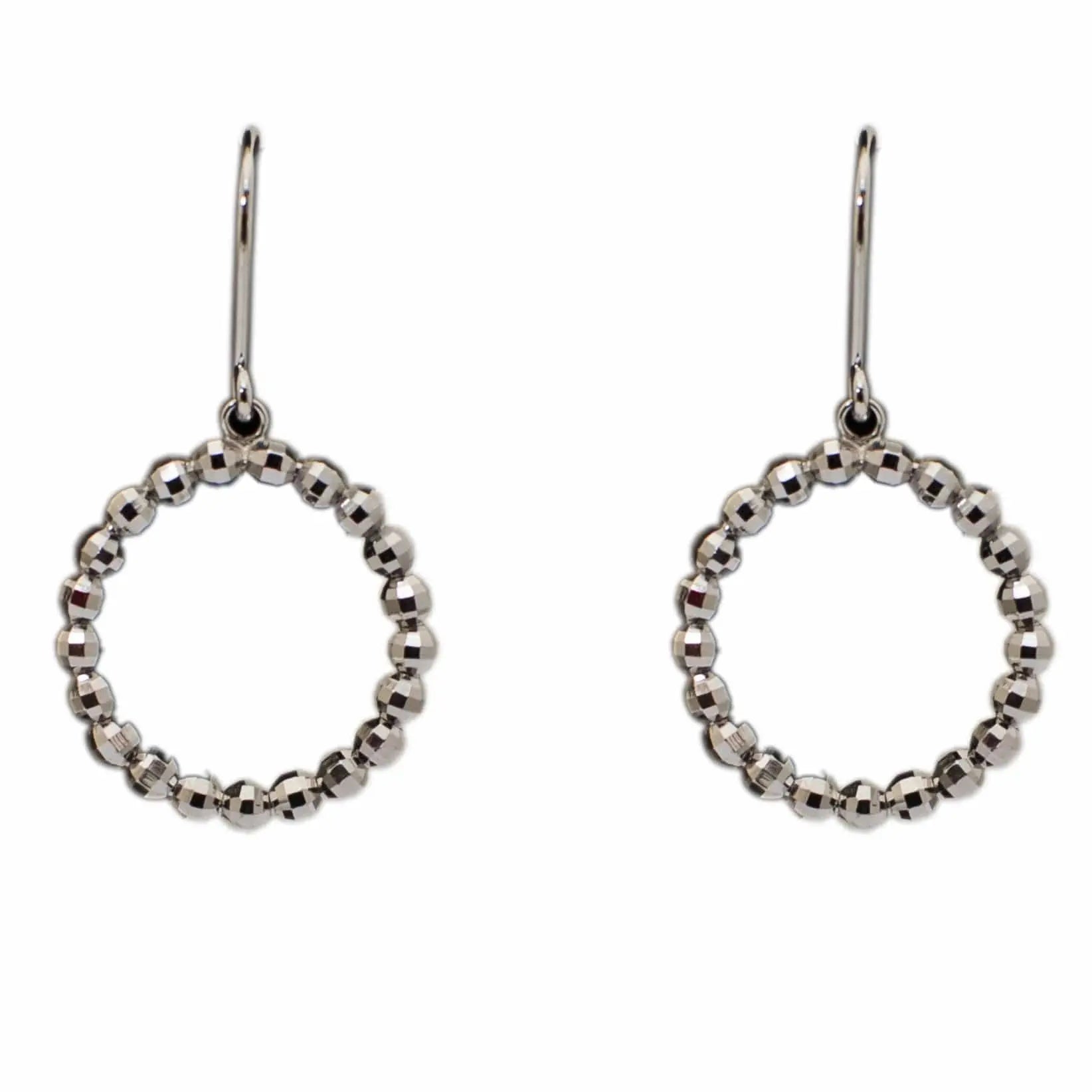 Platinum Earrings in India - Light Weight Platinum Earrings With Diamond Cut For Women JL PT E 161 Made In Japan