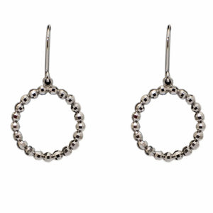 Platinum Earrings in India - Light Weight Platinum Earrings With Diamond Cut For Women JL PT E 161 Made In Japan