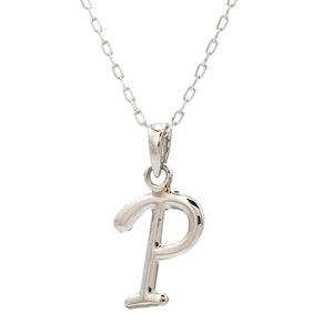 Jewelove™ Pendants Lightweight Alphabet Platinum Pendants JL PT P Alphabet