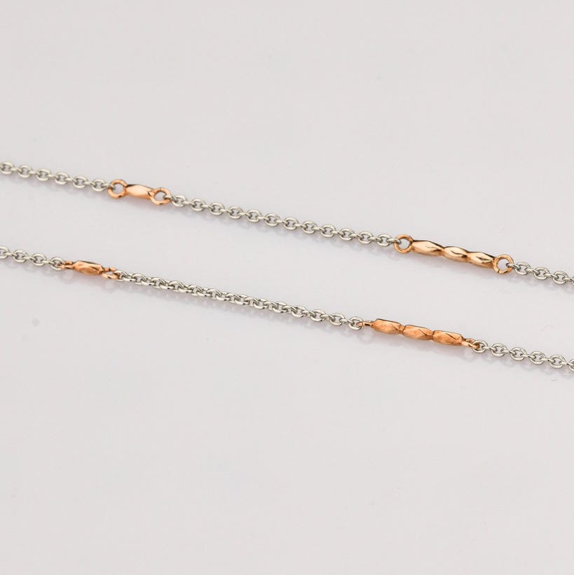 Jewelove™ Chains Lightweight Platinum and Rose Gold Chain for Women JL PT CH 790