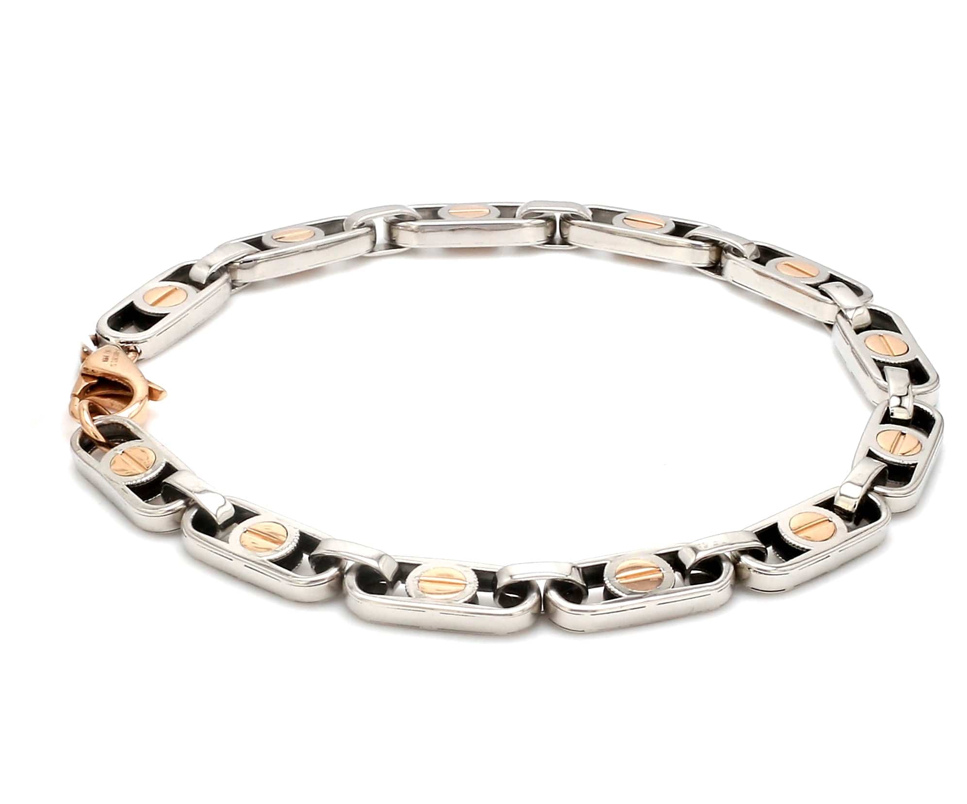 Jewelove Designer Platinum & Yellow Gold Bracelet for Men JL PTB 1056