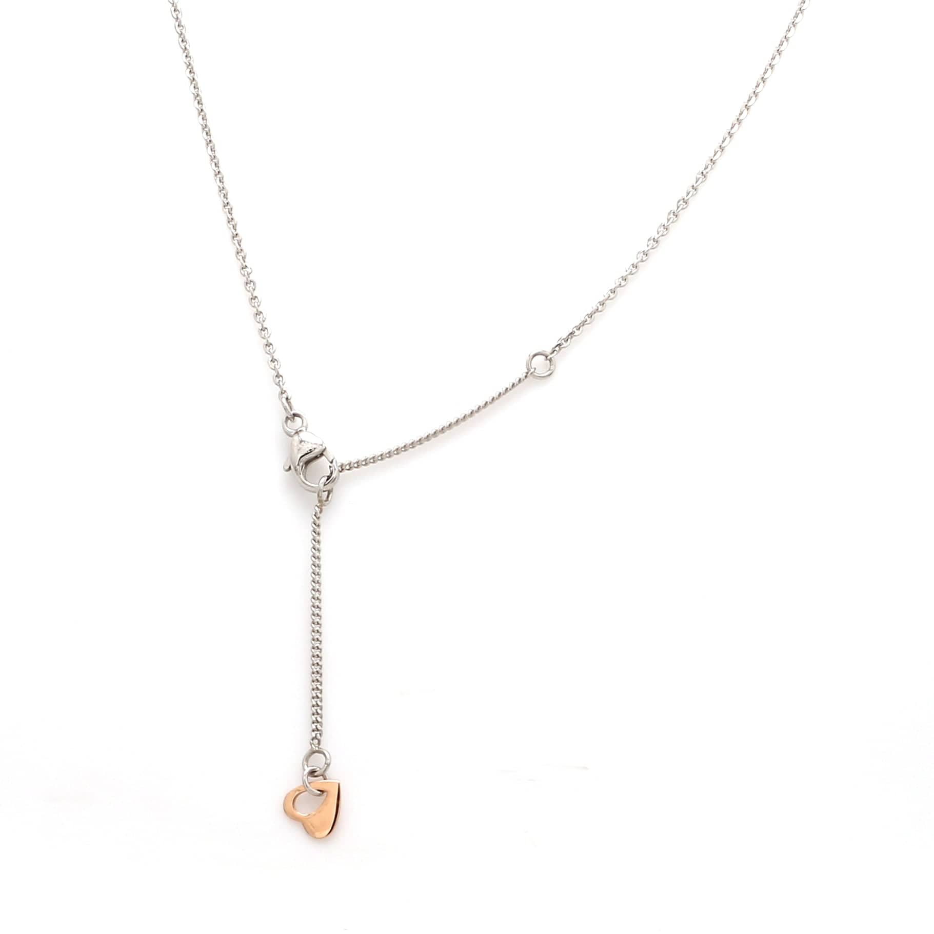 Jewelove™ Chains Lightweight Platinum + Rose Gold Chain for Women JL PT 764