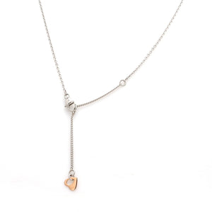 Jewelove™ Chains Lightweight Platinum + Rose Gold Chain for Women JL PT 764