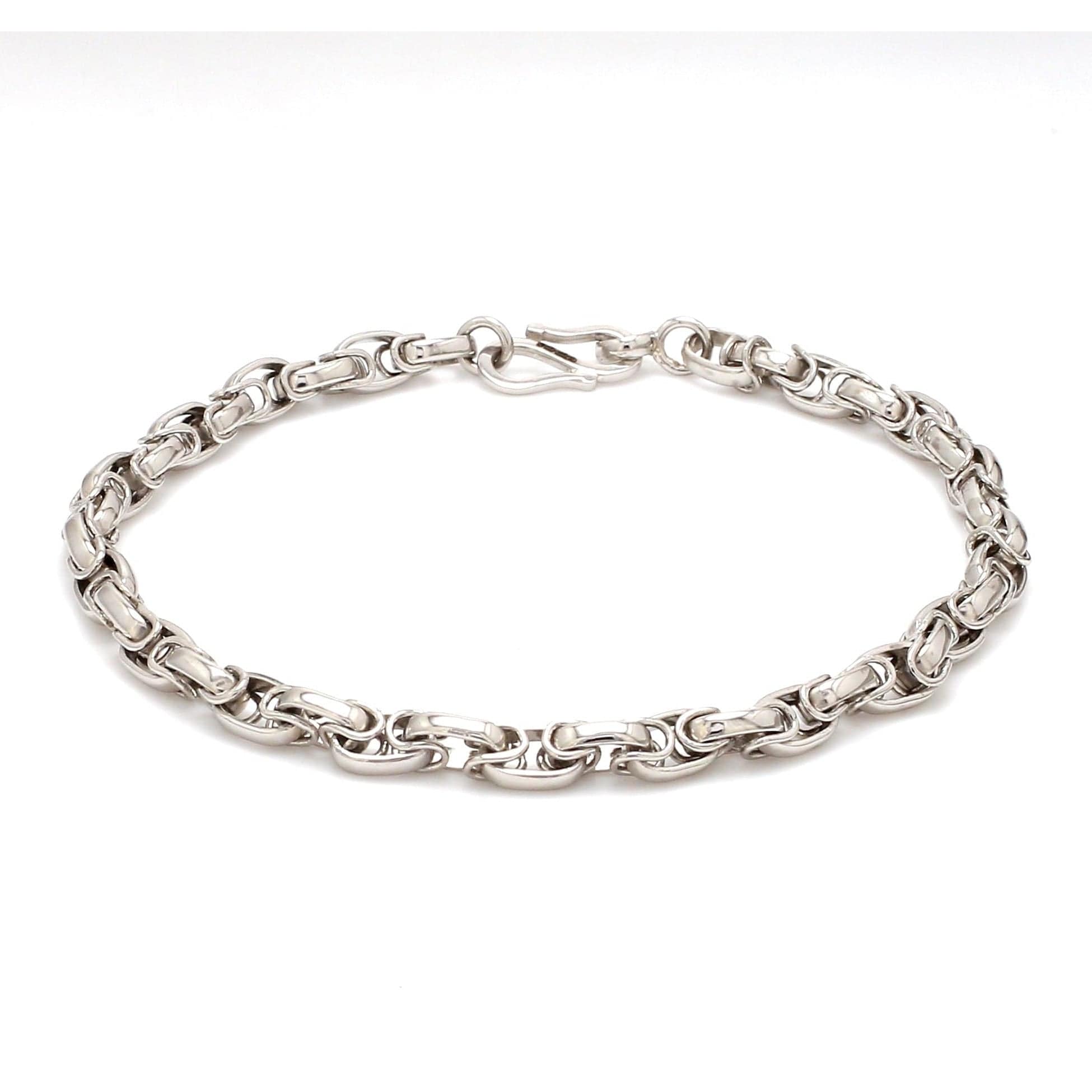 Jewelove™ Bangles & Bracelets Linked Platinum Bracelet for Men JL PTB 687