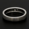 Jewelove™ Rings Matte Finish Platinum Love Bands with Parallel Lines JL PT 421