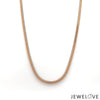 Jewelove™ Chains 22 inches Men of Platinum | 18K Rose Gold Pendant with Double Side Chain for Men JL PT CH MSD 102