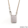 Jewelove™ Chains 22 inches Men of Platinum | 18K Rose Gold Pendant with Double Side Chain for Men JL PT CH MSD 102