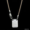 Jewelove™ Chains 22 inches Men of Platinum | 18K Rose Gold Pendant with Double Side Chain for Men JL PT CH MSD 102