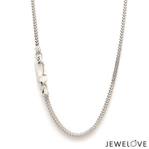 Jewelove™ Chains 24 inches Men of Platinum | 18K Rose Gold with Black Enamel Chain for Men JL PT CH MSD 103