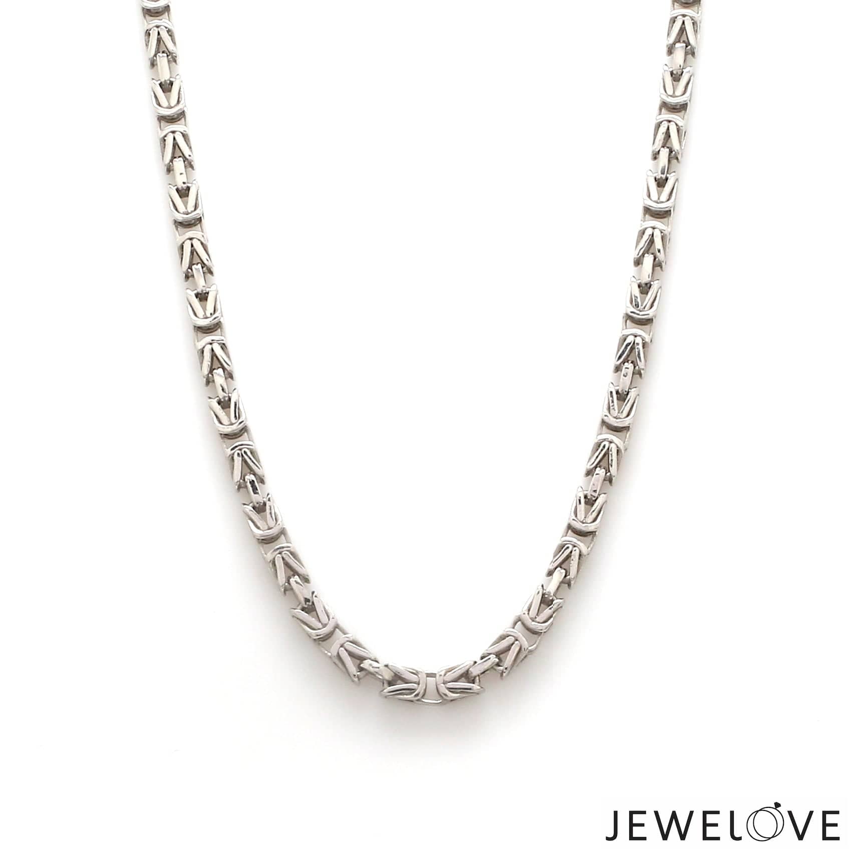 Jewelove™ Chains Men of Platinum | 3.5mm Designer Platinum Chain for Men JL PT CH 1330