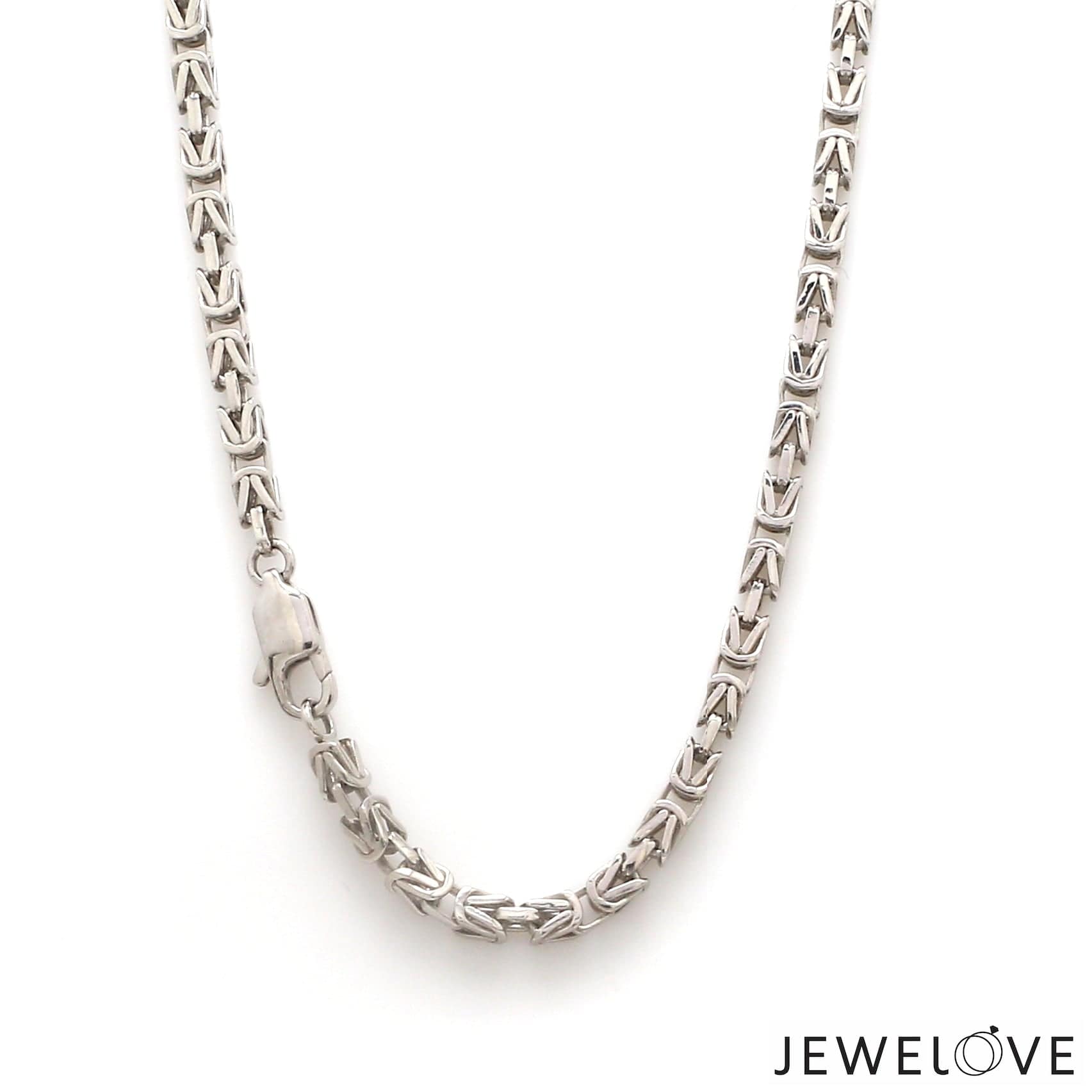 Jewelove™ Chains Men of Platinum | 3.5mm Designer Platinum Chain for Men JL PT CH 1330