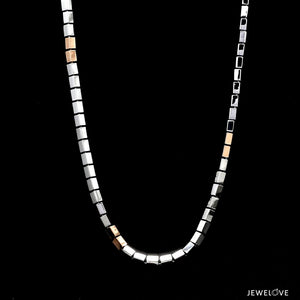 Jewelove™ Chains Men of Platinum | 3.5mm Platinum Rose Gold Heavy Chain for Men JL PT CH 1331