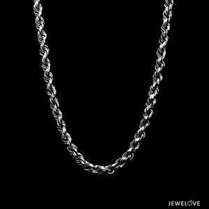 Jewelove™ Chains Men of Platinum | 3.75mm Platinum Rope Chain for Men JL PT CH 903-C