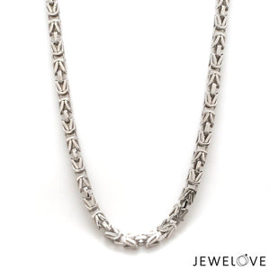 Jewelove™ Chains Men of Platinum | 4.25mm Designer Platinum Chain for Men JL PT CH 1330-A