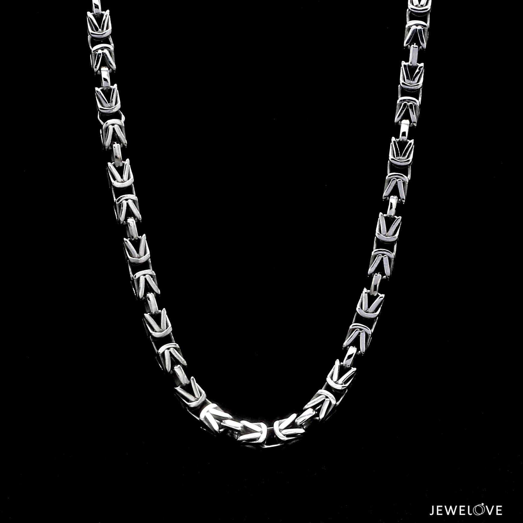 Jewelove™ Chains Men of Platinum | 4.25mm Designer Platinum Chain for Men JL PT CH 1330-A