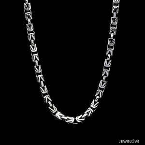 Jewelove™ Chains Men of Platinum | 4.25mm Designer Platinum Chain for Men JL PT CH 1330-A