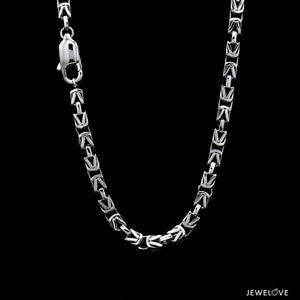 Jewelove™ Chains Men of Platinum | 4.25mm Designer Platinum Chain for Men JL PT CH 1330-A