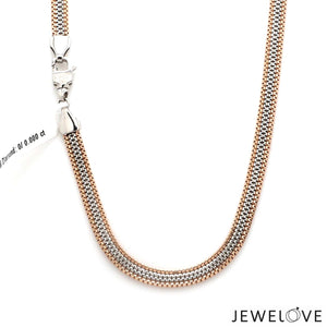 Jewelove™ Chains Men of Platinum | 4.75 mm Platinum Rose Gold Chain for Men JL PT CH 1320