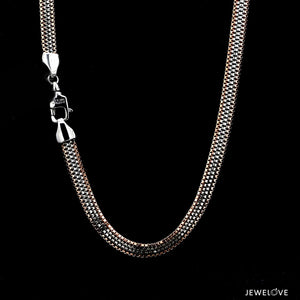 Jewelove™ Chains Men of Platinum | 4.75 mm Platinum Rose Gold Chain for Men JL PT CH 1320