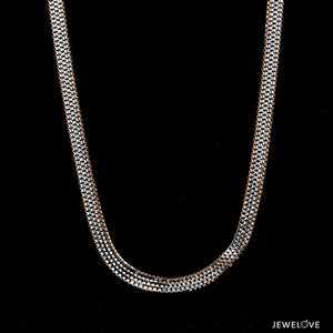 Jewelove™ Chains Men of Platinum | 4.75 mm Platinum Rose Gold Chain for Men JL PT CH 1320