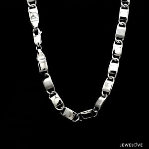 Jewelove™ Chains Men of Platinum | 5.75mm Platinum Hi-Polish & Matte Chain for Men JL PT CH 1280