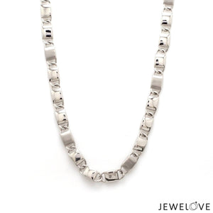 Jewelove™ Chains Men of Platinum | 5.75mm Platinum Hi-Polish & Matte Chain for Men JL PT CH 1280