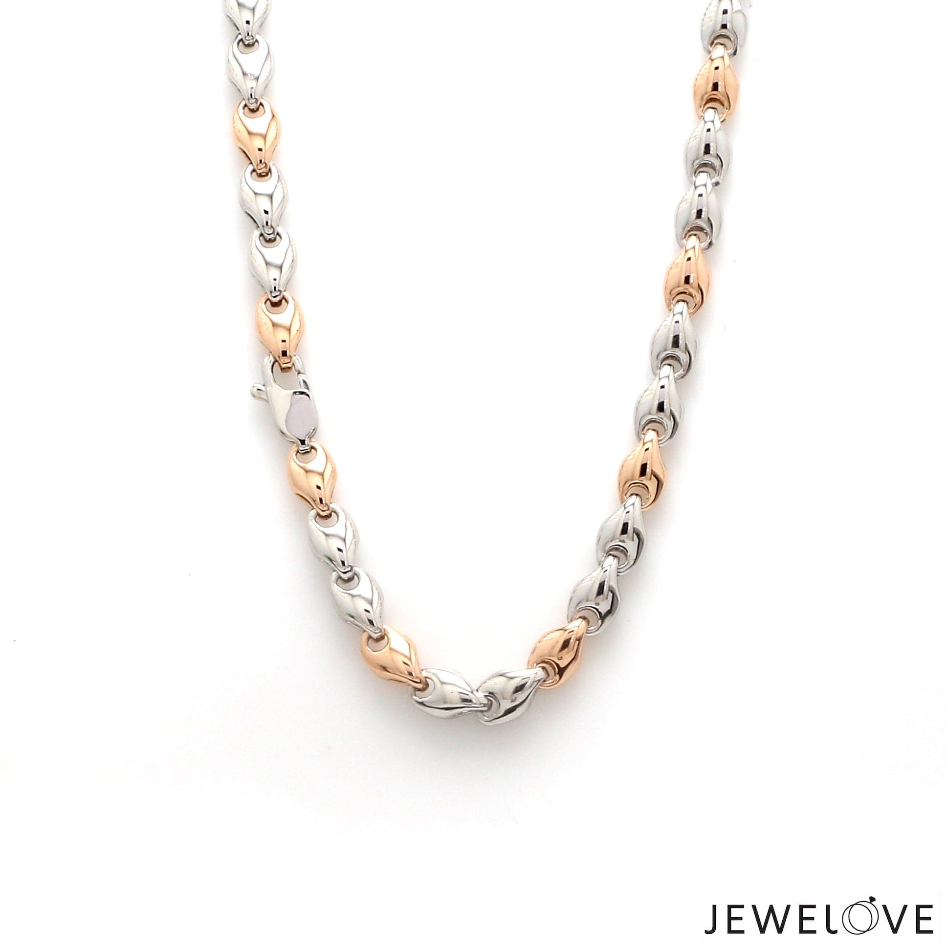 Jewelove™ Chains Men of Platinum | 5.75mm Platinum Rose Gold Heavy Chain for Men JL PT CH 1104-A