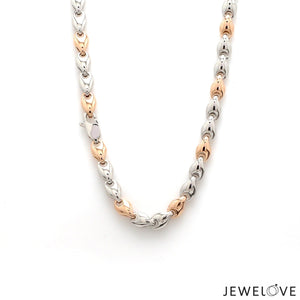 Jewelove™ Chains Men of Platinum | 5.75mm Platinum Rose Gold Heavy Chain for Men JL PT CH 1104-A