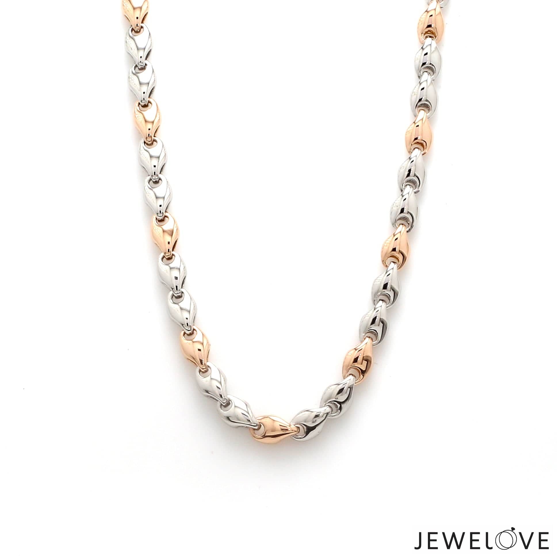 Jewelove™ Chains Men of Platinum | 5.75mm Platinum Rose Gold Heavy Chain for Men JL PT CH 1284