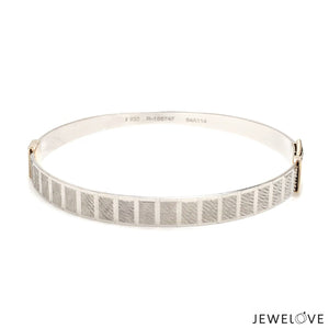 Jewelove™ Bangles & Bracelets Men of Platinum | 7.5mm Rose Gold Bracelet for Men JL PTB 1244