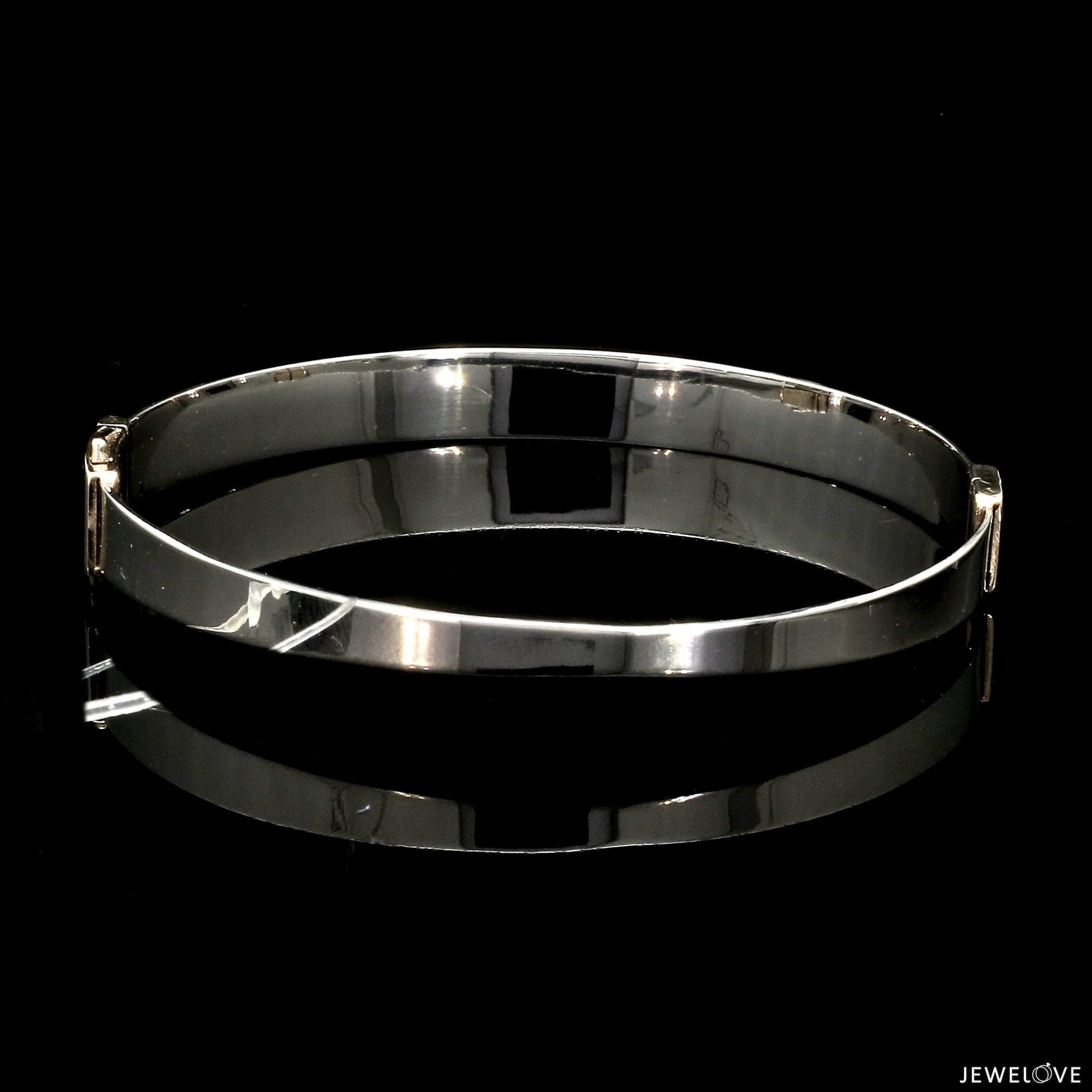 Jewelove™ Bangles & Bracelets Men of Platinum | 7.5mm Rose Gold Bracelet for Men JL PTB 1244