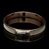 Jewelove™ Bangles & Bracelets Men of Platinum | 8mm Bracelet with Rose Gold for Men JL PTB 1237