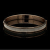 Jewelove™ Bangles & Bracelets Men of Platinum | 8mm Bracelet with Rose Gold for Men JL PTB 1237