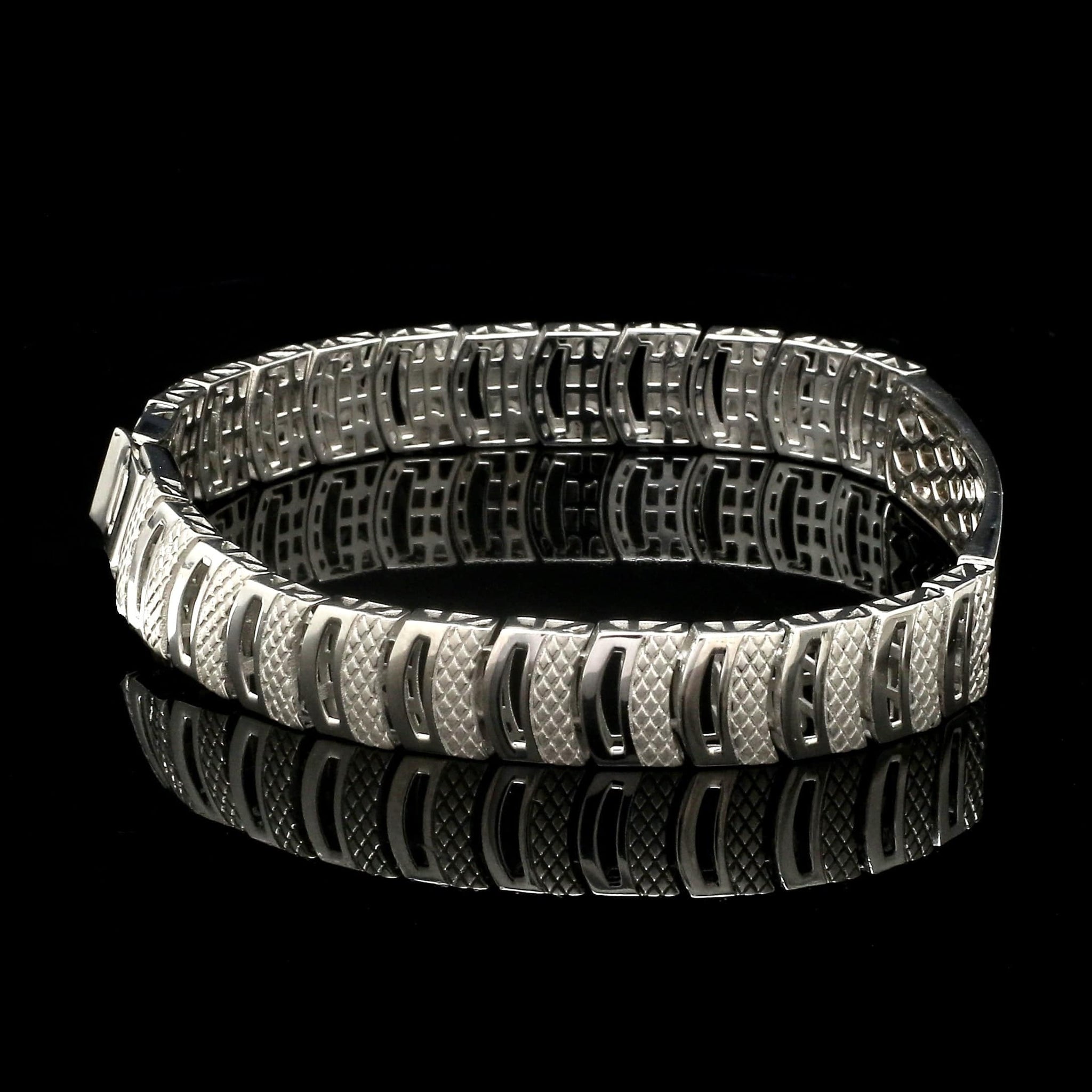 Jewelove™ Bangles & Bracelets Men of Platinum | Bracelet for Men with Rose Gold Jaguar JL PTB 1258