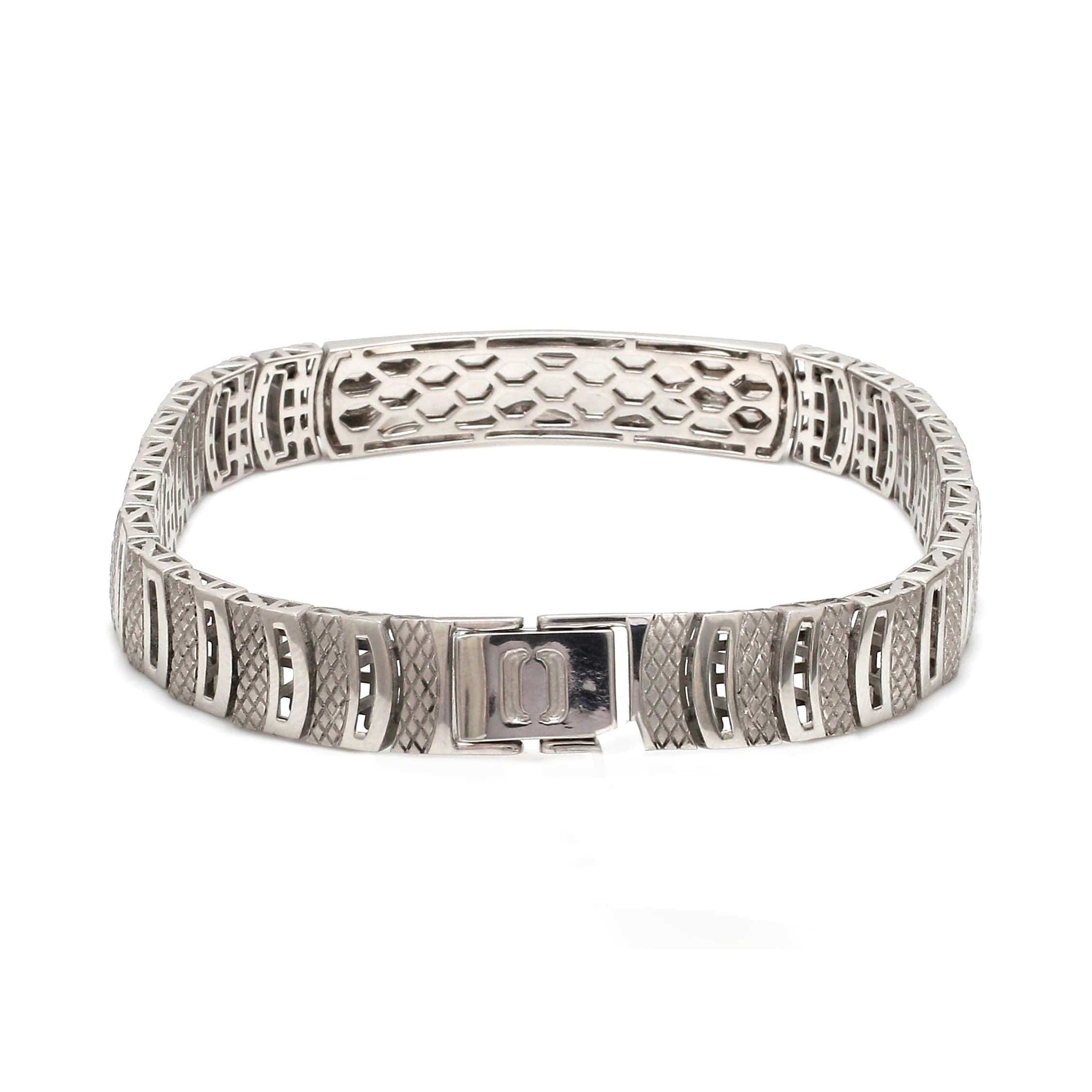 Jewelove™ Bangles & Bracelets Men of Platinum | Bracelet for Men with Rose Gold Jaguar JL PTB 1258