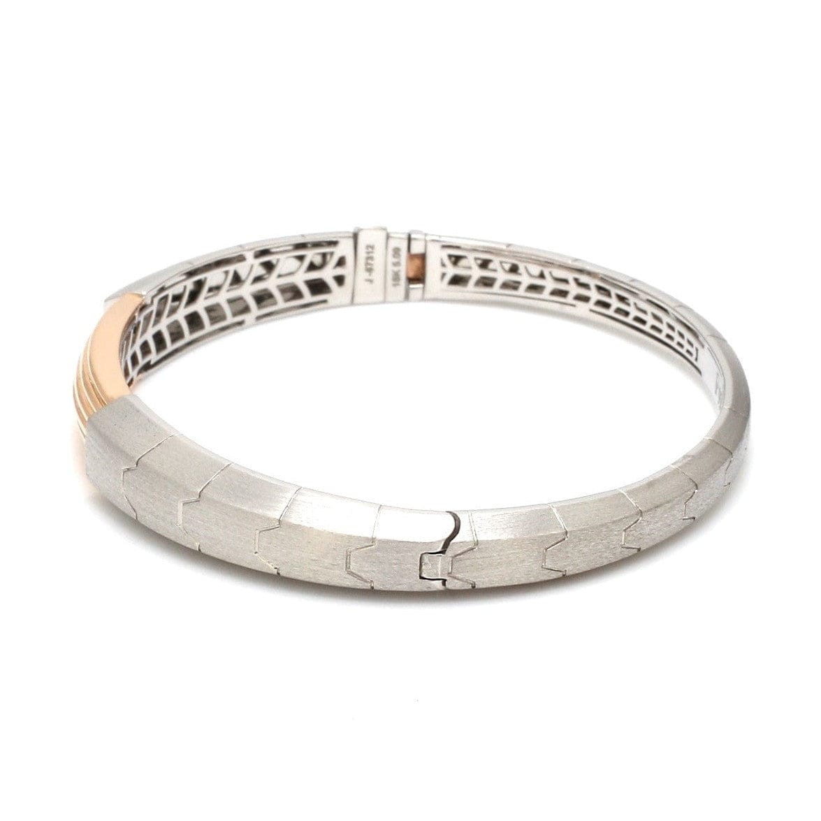 Jewelove™ Bangles & Bracelets Men of Platinum | Designer Platinum Gold Fusion Kada for Leaders JL PTB 648-A