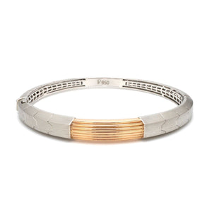 Jewelove™ Bangles & Bracelets Men of Platinum | Designer Platinum Gold Fusion Kada for Leaders JL PTB 648-A