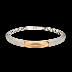 Jewelove™ Bangles & Bracelets Men of Platinum | Designer Platinum Gold Fusion Kada for Leaders JL PTB 648-A