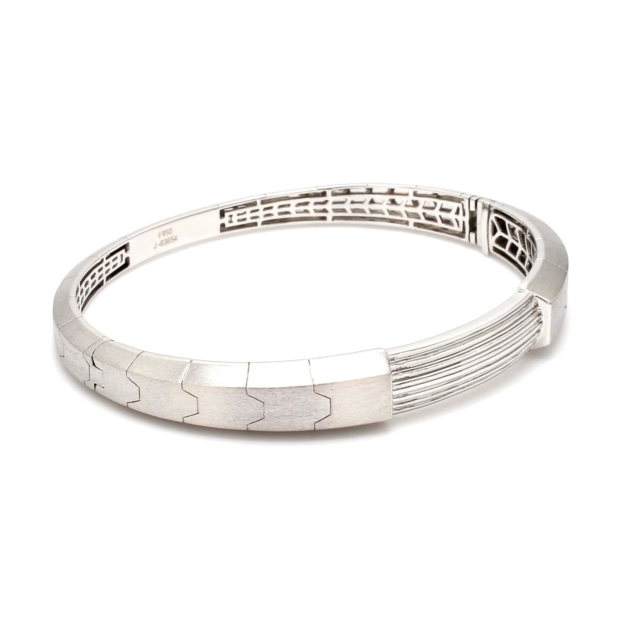 Jewelove™ Bangles & Bracelets Men of Platinum | Designer Platinum Kada for Leaders JL PTB 648