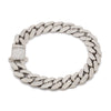 Jewelove™ Bangles & Bracelets Men of Platinum | Diamond Cut Bracelet with Diamond Lock for Men JL PTB 1231