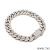 Jewelove™ Bangles & Bracelets Men of Platinum | Diamond Cut Bracelet with Diamond Lock for Men JL PTB 1231