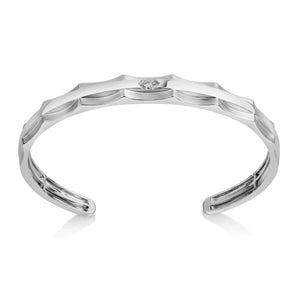 Jewelove™ Bangles & Bracelets Men of Platinum | Diamond Open Bracelet for Men JL PTB 803