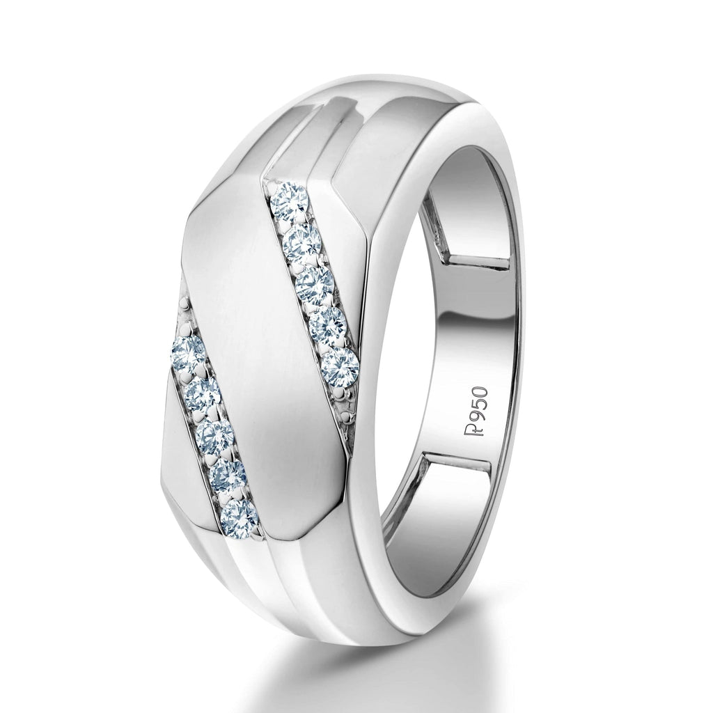 Jewelove™ Rings Men of Platinum | Diamonds Platinum Ring for Men JL PT 1084