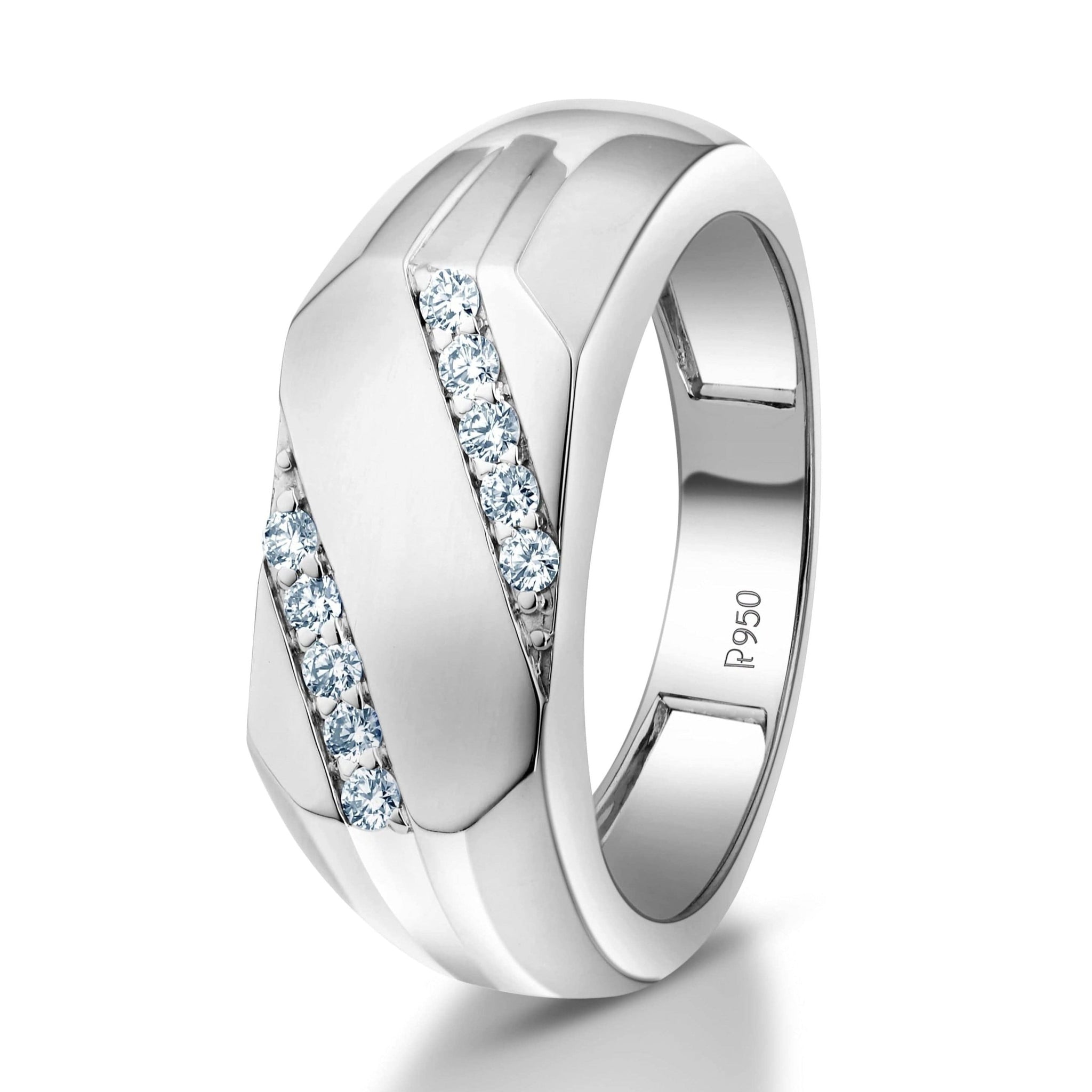 Jewelove™ Rings Men of Platinum | Diamonds Platinum Ring for Men JL PT 1084