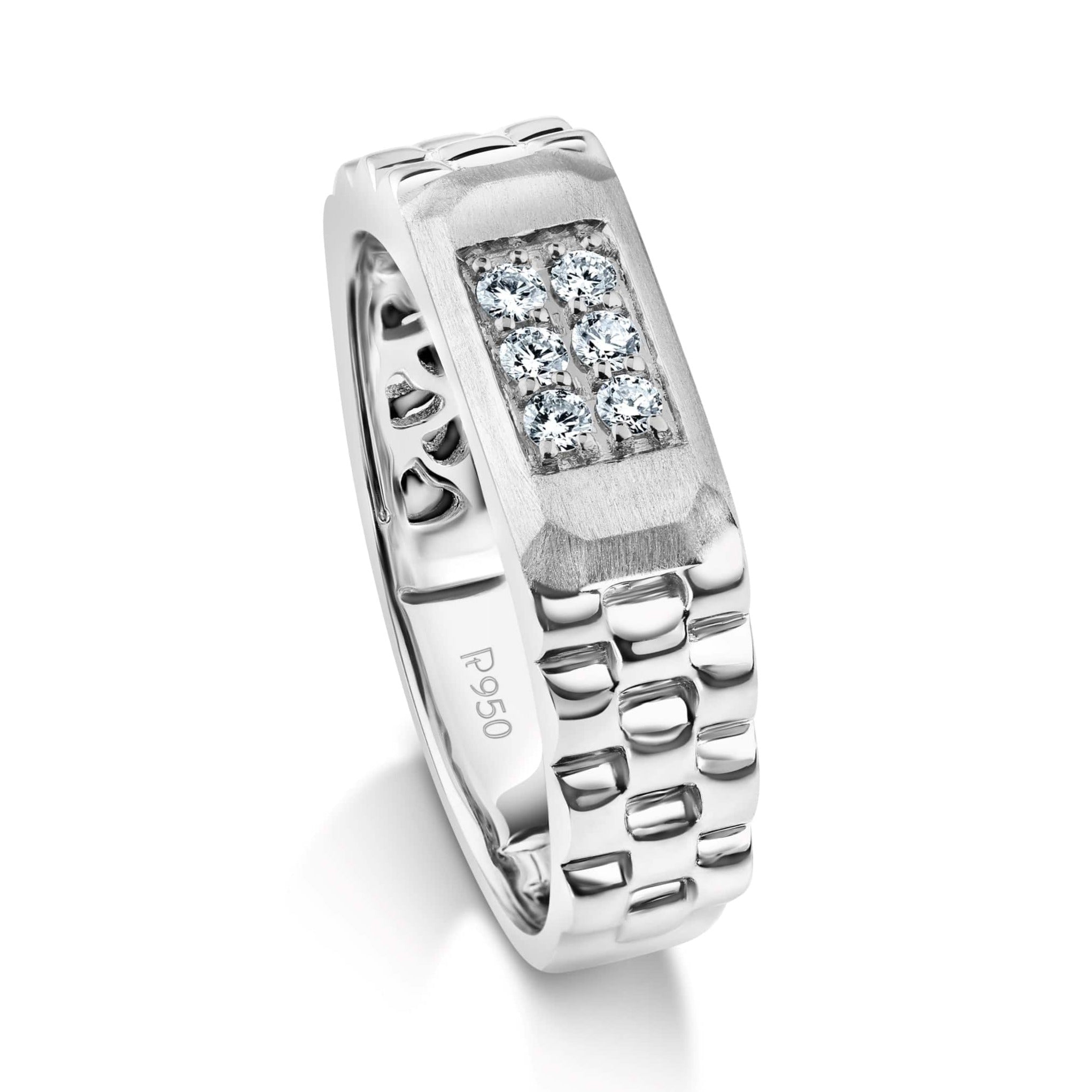 Jewelove™ Rings Men of Platinum | Diamonds Platinum Ring for Men JL PT 1321