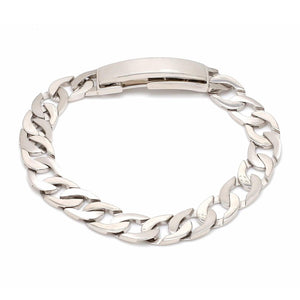 Jewelove™ Bangles & Bracelets Men of Platinum | Heavy Platinum Bracelet with Unique Diamond Studded Lock JL PTB 651